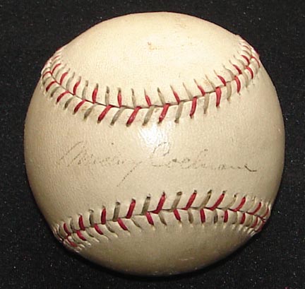 1930’s Mickey Cochrane and Frank Navin Signed Baseball (JSA) 