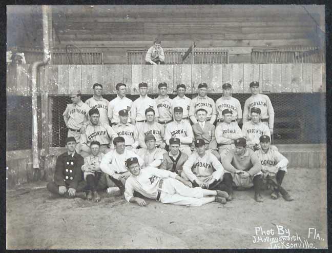 Superb 1907 Brooklyn Superbas Baseball Team Cabinet Photo (PSA/DNA Type 1)
