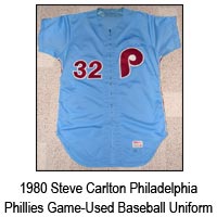 1980 Steve Carlton Philadelphia Phillies Game-Used Baseball Uniform