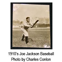 1910's Joe Jackson Baseball Photo by Charles Conlon