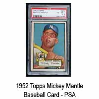 1952 Topps Mickey Mantle Baseball Card - PSA