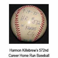 Harmon Killebew's 572nd Career Home Run Baseball
