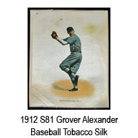 1912 S81 Grover Alexander Baseball Tobacco Silk