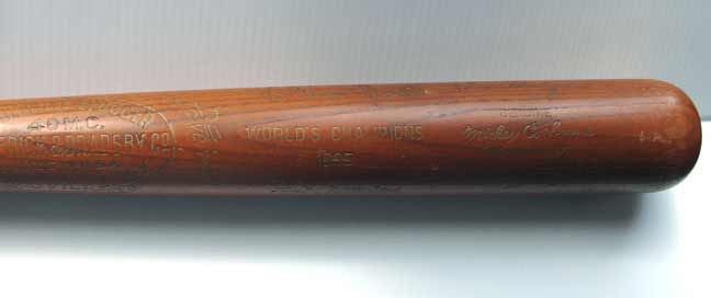 1935 Detroit Tigers World Series 'Brown' Bat - Photo 2